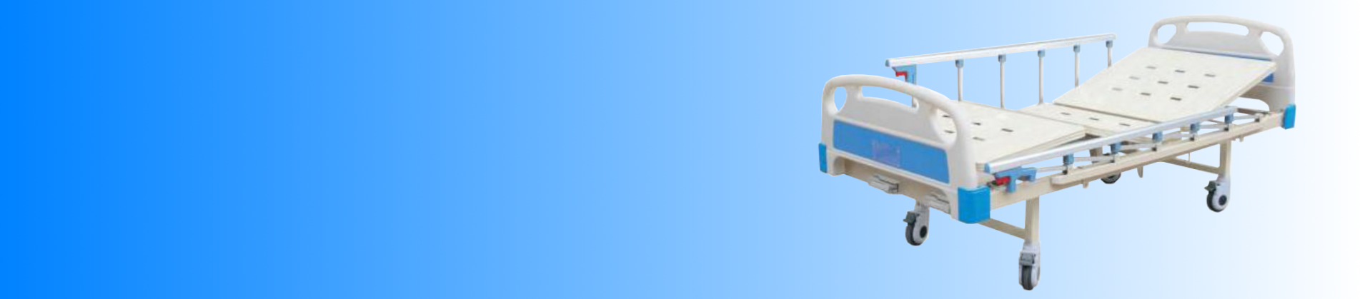 Giường y tế điều khiển hai tay quay, phanh độc lập