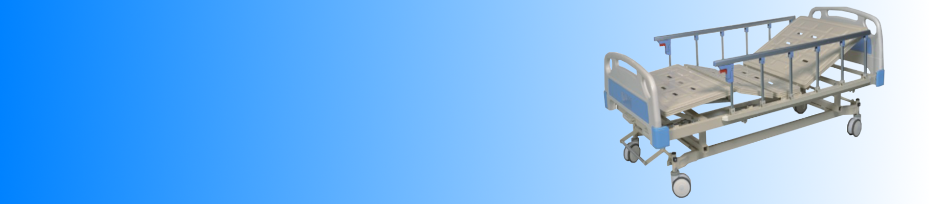 Giường y tế điều khiển hai tay quay, phanh trung tâm