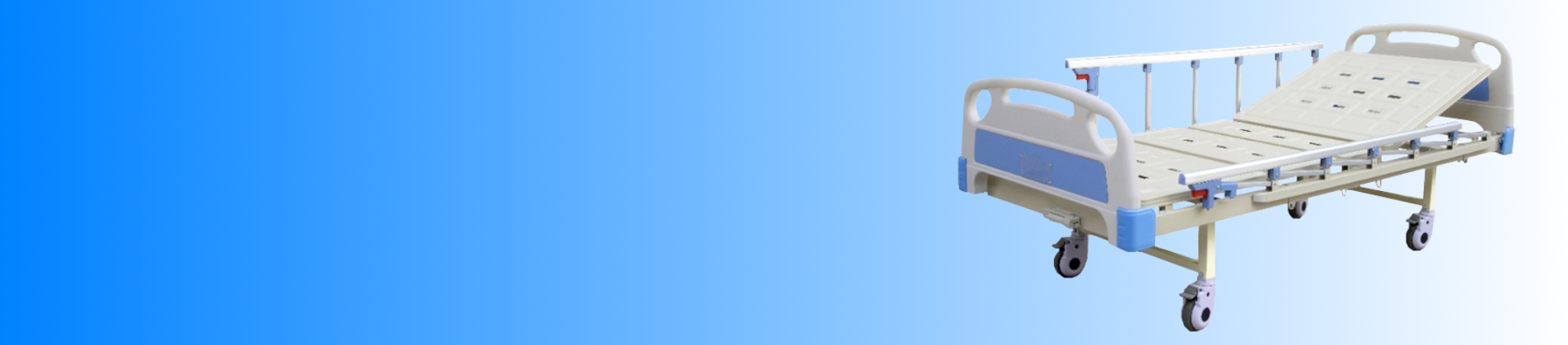 Giường y tế điều khiển một tay quay.