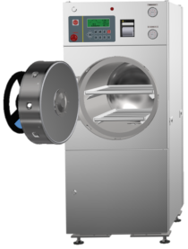 Thiết bị hấp tiệt trùng cỡ nhỏ, loại đứng sàn.