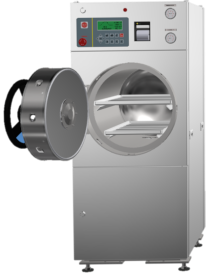 Thiết bị hấp tiệt trùng cỡ nhỏ, loại đứng sàn.