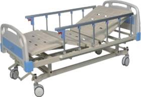 Giường y tế điều khiển hai tay quay, phanh trung tâm