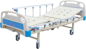 Giường y tế điều khiển hai tay quay, phanh độc lập
