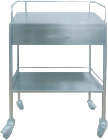 Xe đẩy thuốc/trị liệu bằng thép không gỉ