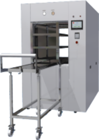 Steam Sterilizer, vertical sliding door, PLC (Programmable Logic Controller)