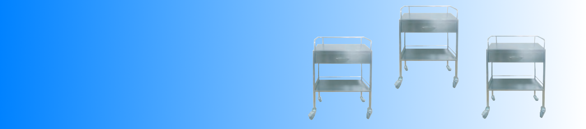 Xe đẩy thuốc/trị liệu bằng thép không gỉ