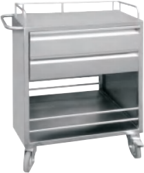 Stainless Steel Medicine Trolley